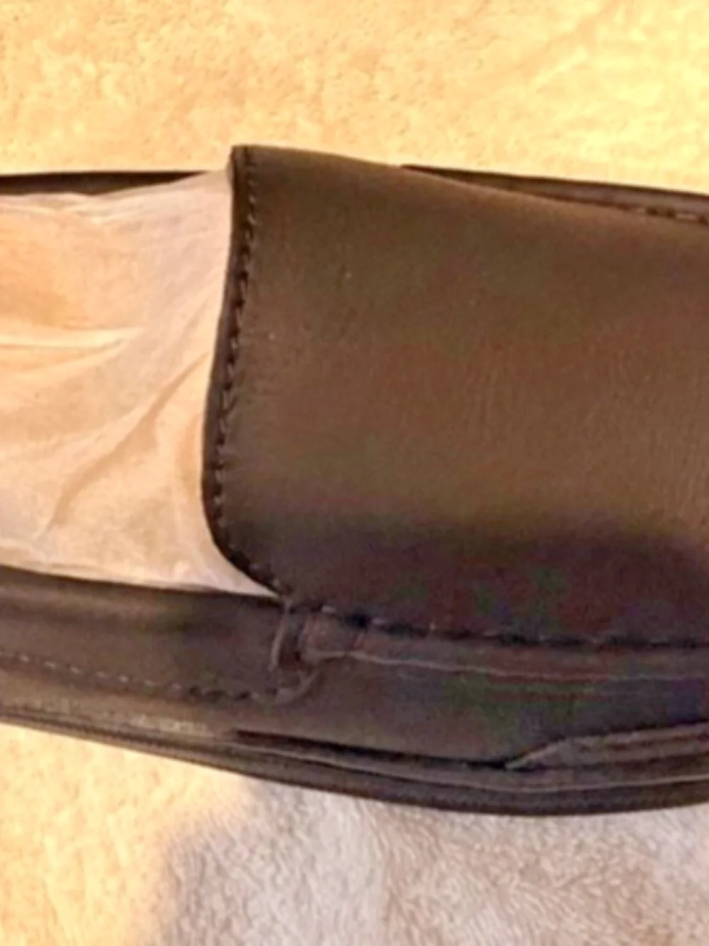 My Slippers size 9 Black Leather Moccasins #206433791386
